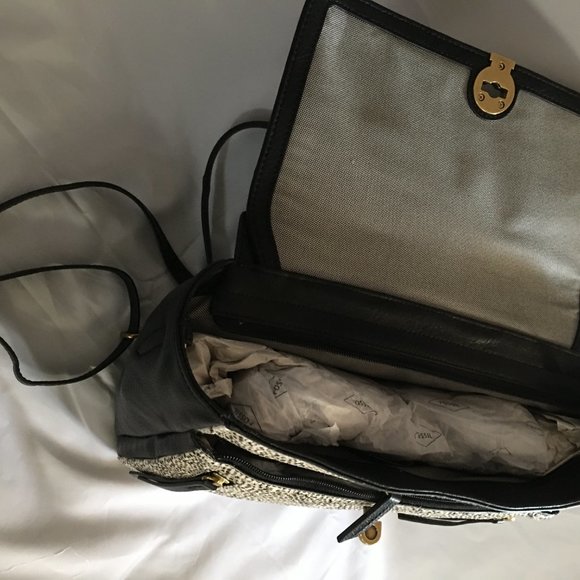 Fossil Amelia Calf Hair Backpack - Black/White - Picture 3 of 4